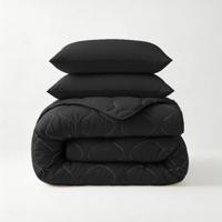 Wasbaar Lazy Dekbed Zonder Overtrek - Zonder Overtrek - Zwart - Dekbed-Discounter.nl