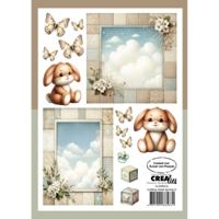 Crealies • cutting sheets papierblok lente h 8 vellen