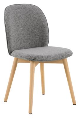 Bendt Eetkamerstoel 'Tijn' Bouclé, kleur Grijs