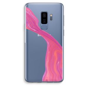 Paarse stroom: Samsung Galaxy S9 Plus Transparant Hoesje