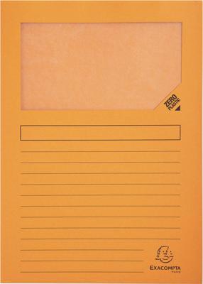 Exacompta L-map met venster Forever, pak van 100 stuks, oranje