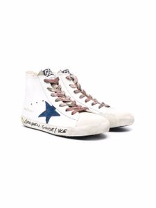 Golden Goose Kids baskets montantes Francy - Blanc