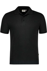 HAKRO Organic Regular Fit Polo shirt Korte mouw zwart