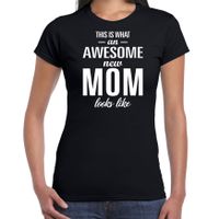 Awesome new mom t-shirt zwart voor dames - Cadeau aanstaande moeder/ zwanger - thumbnail