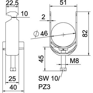 OBO Bettermann 1186342 Beugelklem 1 stuk(s)