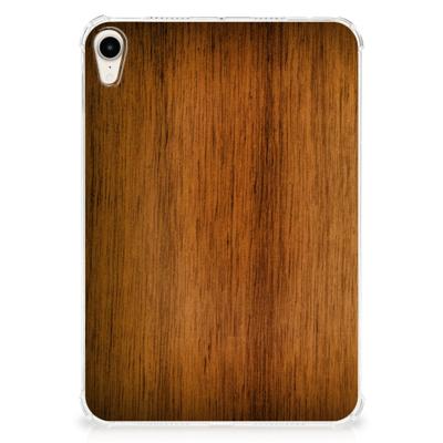Apple iPad mini 6 (2021) Silicone Tablet Hoes Donker Hout
