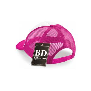 Vrijgezellen Team vrijgezellen snapback cap/ truckers petje roze fuchsia dames - Verkleedhoofddeksels