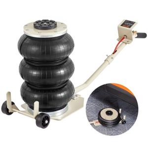 VEVOR Pneumatische Air Jack 3T Wit Triple Bag Air Jack 140-450mm Lift Hoogte Airbag Air Jack Lange steel 5 Minuten Lift Air Jack Car Jack voor SUV, Truck, Auto, etc.