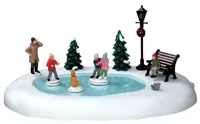 Lemax silly situation bewegende schaatsbaan 2015