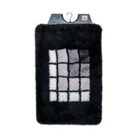 Wicotex badmat 60x90 cm. acryl zwart blok 4672-801 Wicotex badmat 60x90 cm. acryl zwart blok 4672-801