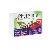 Phytalma Gompastilles Vlierbloesem + Stevia 50g