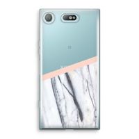 A touch of peach: Sony Xperia XZ1 Compact Transparant Hoesje A touch of peach: Sony Xperia XZ1 Compact Transparant Hoesje