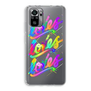 Loves: Xiaomi Redmi Note 10S Transparant Hoesje