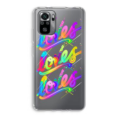 Loves: Xiaomi Redmi Note 10S Transparant Hoesje