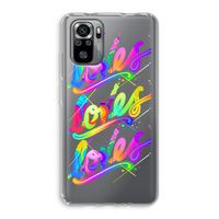 Loves: Xiaomi Redmi Note 10S Transparant Hoesje Loves: Xiaomi Redmi Note 10S Transparant Hoesje