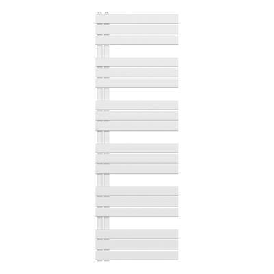 Belrad Handdoekradiator - links - aansluiting/comb - 1800X600mm- Wit BUCW1800600