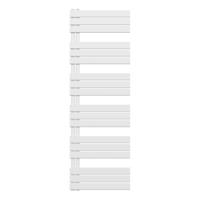 Belrad Handdoekradiator - links - aansluiting/comb - 1800X600mm- Wit BUCW1800600