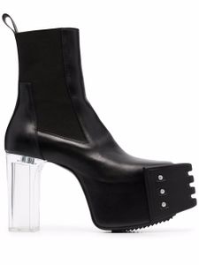 Rick Owens bottines à plateforme - Noir