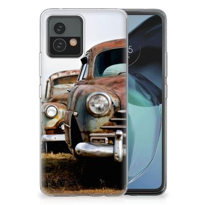 Motorola Moto G72 | Siliconen hoesje | met foto Vintage Auto