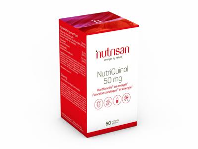 Nutrisan NutriQuinol 50mg Hartfunctie & Energie 60Capsules Nutrisan NutriQuinol 50mg Hartfunctie & Energie 60Capsules