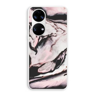 Roze stroom: Huawei P50 Transparant Hoesje