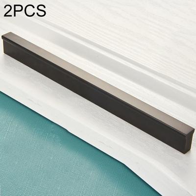 2 stuks 2778-256 moderne eenvoudige kast deur handvat lade garderobe handvat (zwart)