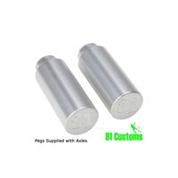 JD Bug 81 custom pegs pair - silver