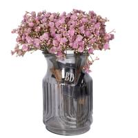 Kunstbloemen boeket Gipskruid - 30 cm - paars - kunst zijdebloemen - Gypsophila