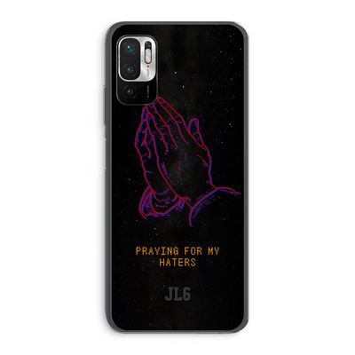 Praying For My Haters: Xiaomi Redmi Note 10 5G Transparant Hoesje