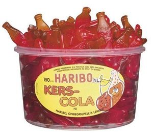 Haribo Haribo Silo Kers Cola Flesjes 150 Stuks 1350 Gram