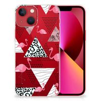 Apple iPhone 13 TPU Hoesje Flamingo Triangle - thumbnail