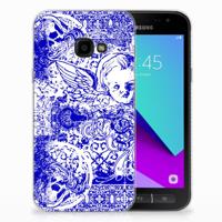 Silicone Back Case Samsung Galaxy Xcover 4 | Xcover 4s Angel Skull Blauw Silicone Back Case Samsung Galaxy Xcover 4 | Xcover 4s Angel Skull Blauw