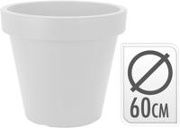 Bloempot rond 60 x 52 cm wit - Nampook