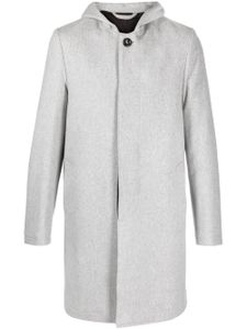 LUIGI BIANCHI MANTOVA manteau en laine vierge à simple boutonnage - Gris