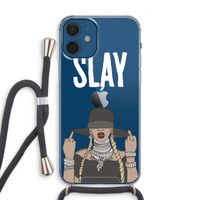 Slay All Day: iPhone 12 Transparant Hoesje met koord