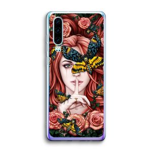 Lady Moth: Huawei P30 Transparant Hoesje