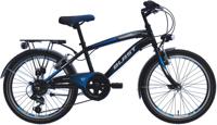 Wings Blast 20 Inch 30 cm Jongens 6V V-Brakes Zwart/Blauw