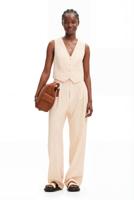 Gebloemde pantalon - WHITE - XS