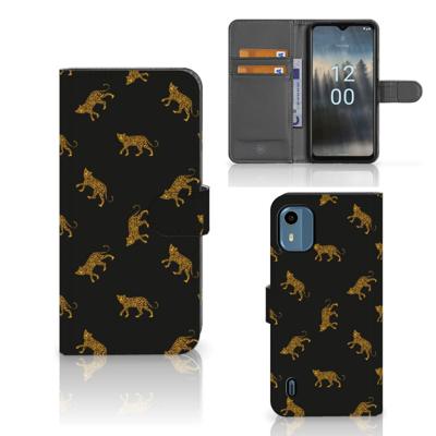 Telefoonhoesje | Met pasjeshouder | voor Nokia C12 Leopards
