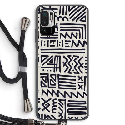 Marrakech print: Xiaomi Redmi Note 10 5G Transparant Hoesje met koord