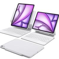 iPad Air 13" (M4) 2026 Rebound Magnetic Keyboard Case 360 - US Layout-White