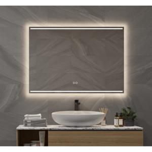 Badkamerspiegel SPV7000 | 100x70 cm | Directe LED verlichting | Touch button | Met spiegelverwarming