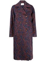 Ulla Johnson manteau Moka à boutonnière croisée - Bleu