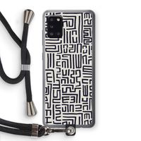 Moroccan Print: Samsung Galaxy A31 Transparant Hoesje met koord