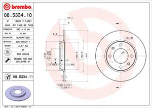 Brembo Remschijven 08.5334.10