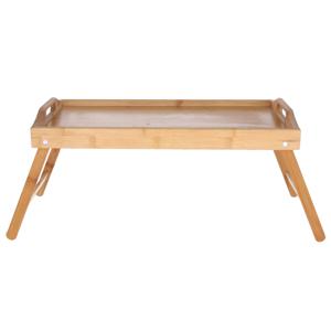 1x Bamboe ontbijt/schoot dienbladen/tafeltjes 50 x 30 cm   -