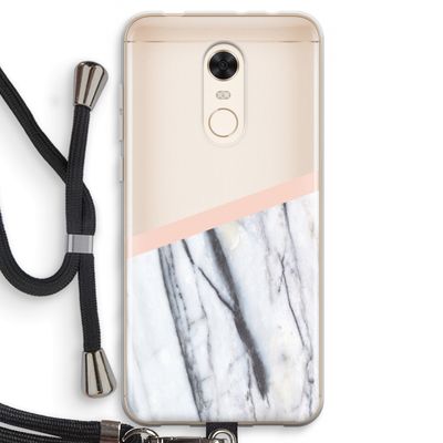 A touch of peach: Xiaomi Redmi 5 Transparant Hoesje met koord