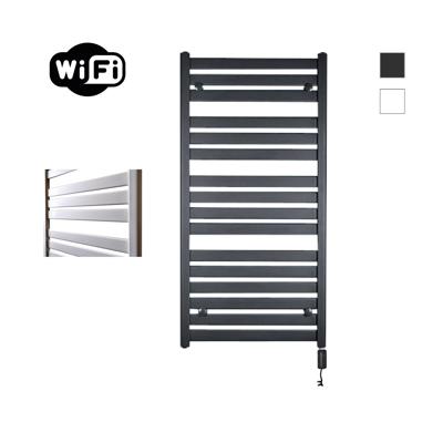 Elektrische Radiator Sanicare HWV - Moda Met Wifi 120x60 cm Mat Zwart 876W Met Thermostaat Zwart Rechtsonder Sanicare