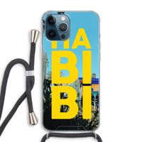 Habibi Majorelle : iPhone 12 Pro Max Transparant Hoesje met koord