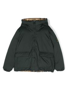 Zadig & Voltaire Kids manteau matelassé à logo appliqué - Vert